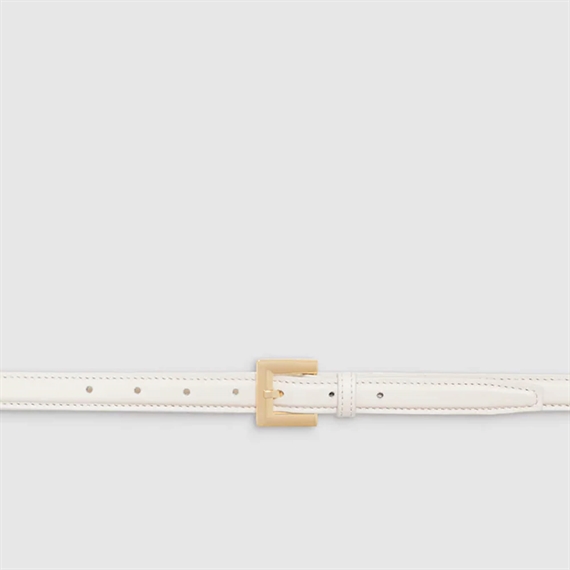 Anine Bing Nicola Bælte, Bone Crinkled Patent 